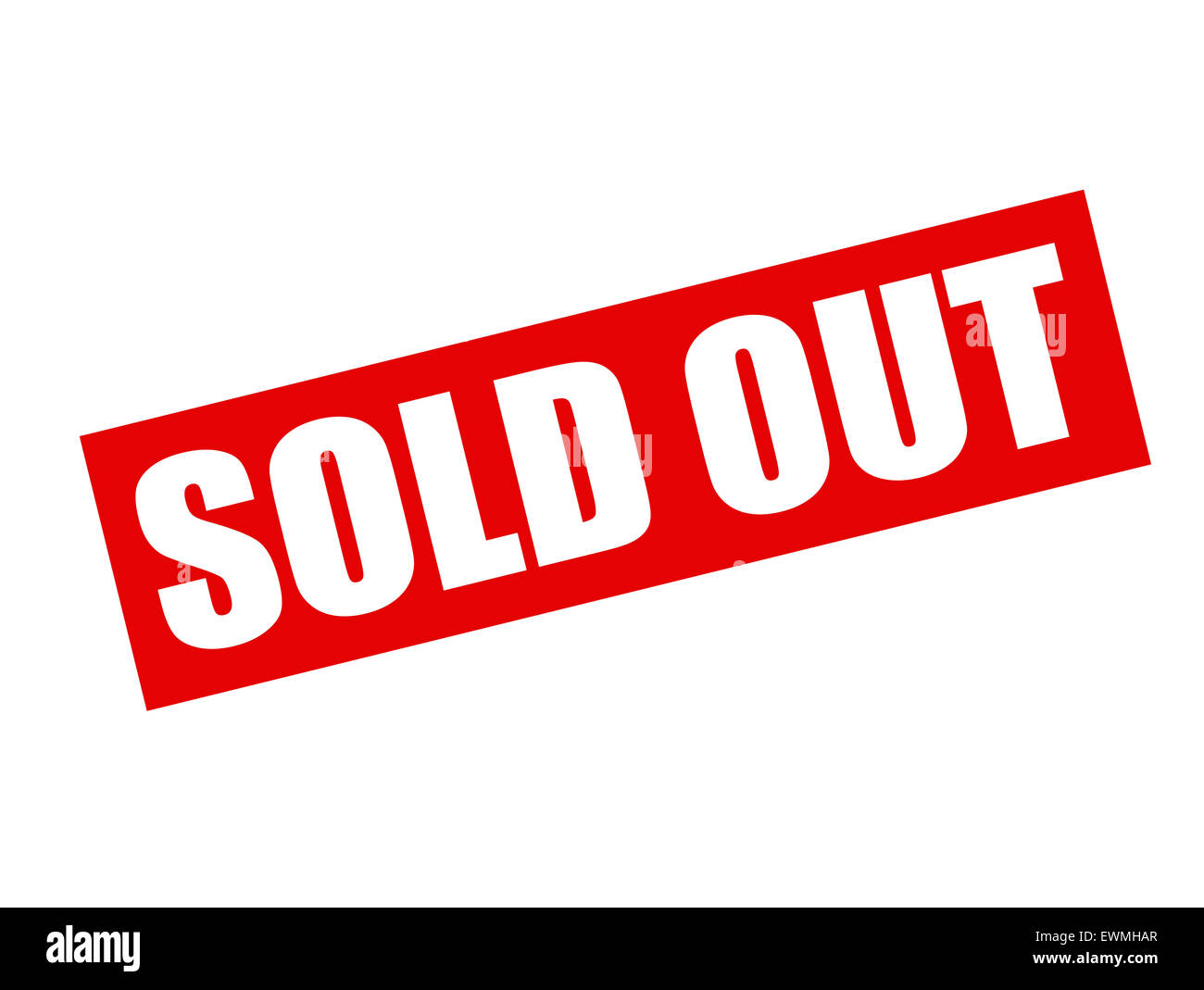 Stempel mit Text verkaufte heraus innen, Abbildung Stockfoto