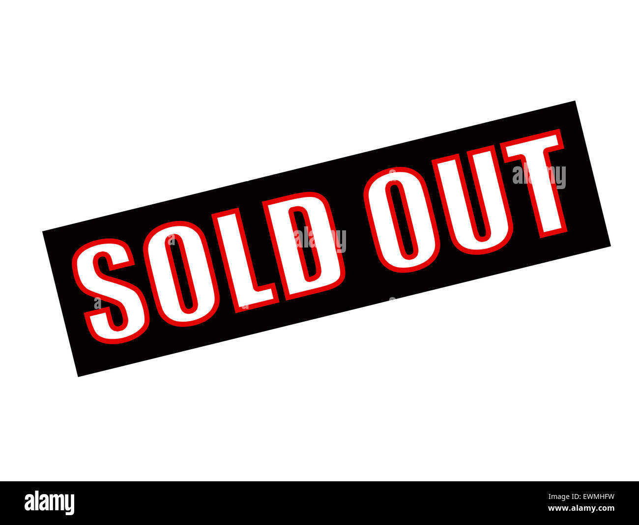 Stempel mit Text verkaufte heraus innen, Abbildung Stockfoto
