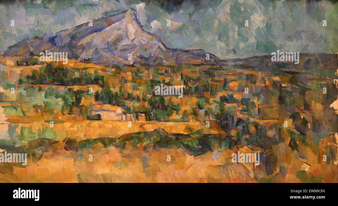 Paul Cézanne (1839-1906). Mont Sainte-Victoire, ca, 1902-6. Öl auf Leinwand. Metropolit von Kunst. NY. USA. Post-Impressionisten. Stockfoto