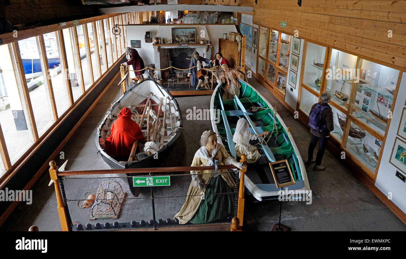 Bootfahren Museum Eyemouth Schottland Stockfoto