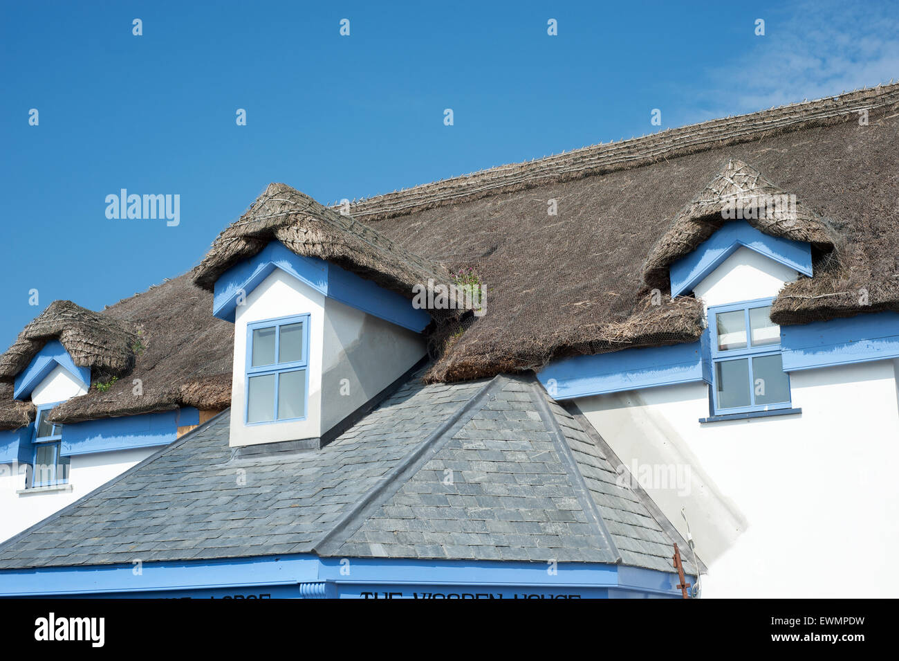 Irland, County Wexford, Kilmore Quay Hotel (ehemals das Holzhaus) Stockfoto