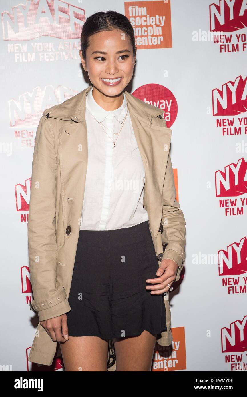New York, NY, USA. 28. Juni 2015. Jamie Chung im Ankunftsbereich für es ist schon morgen IN Hongkong Premiere in New York Asian Film Festival (NYAFF), Walter Reade Theater im Lincoln Center, New York, NY 28. Juni 2015. Bildnachweis: Steven Ferdman/Everett Collection/Alamy Live-Nachrichten Stockfoto