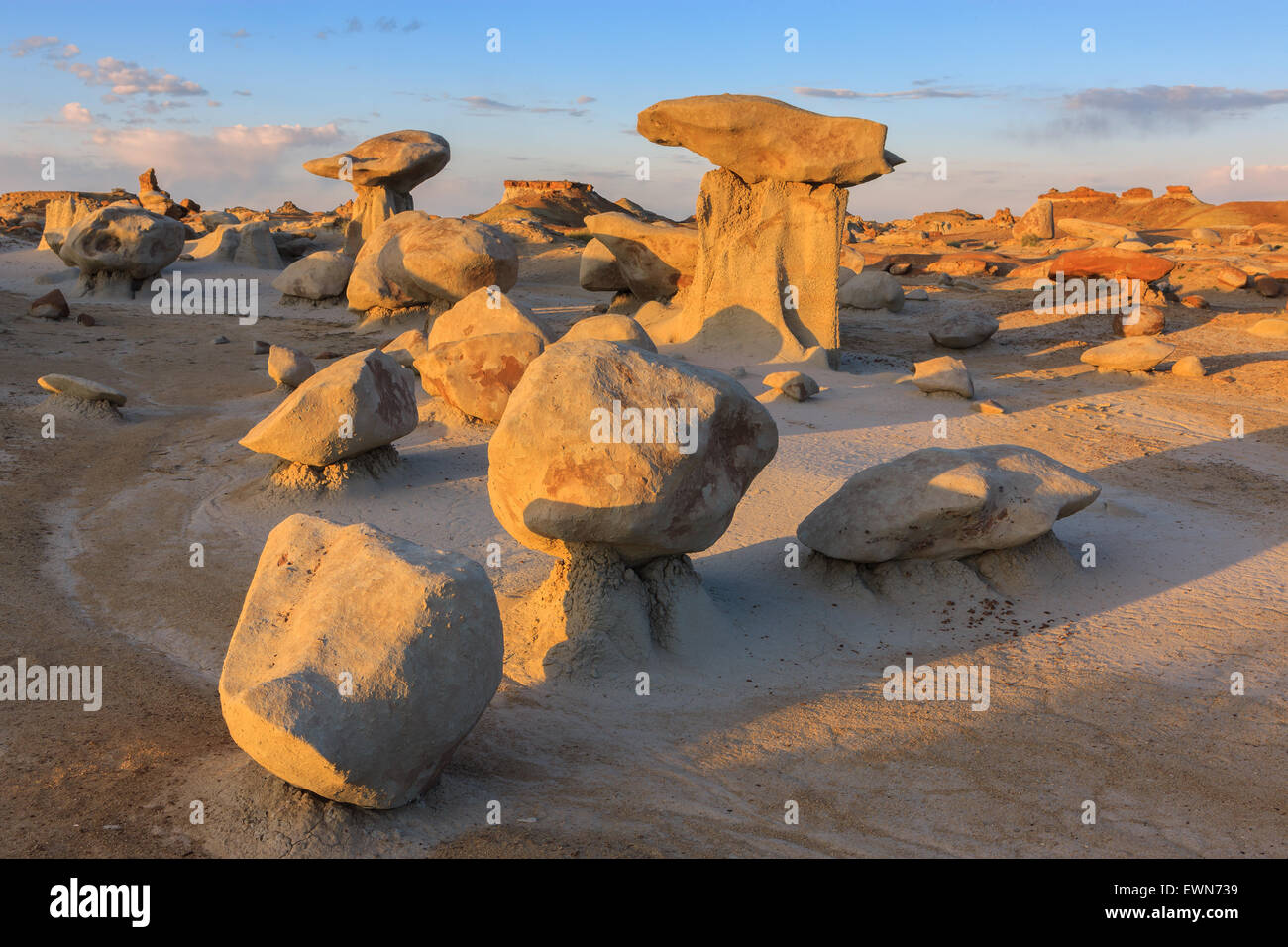 Bisti Wilderness, De-Na-Zin, New Mexico, USA Stockfoto