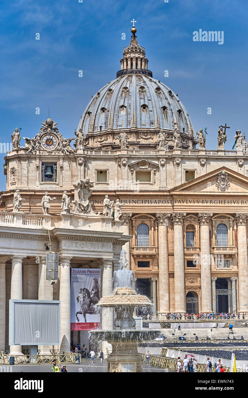 Vatikanstadt, The Apostolic Palace ist die offizielle Residenz des Papstes, befindet sich in Vatikanstadt Stockfoto