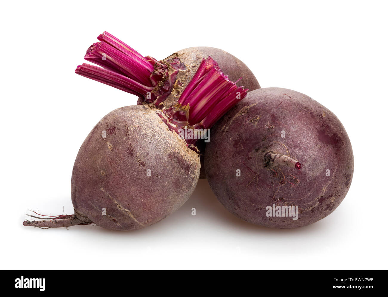 Rote Beete, isoliert Stockfoto