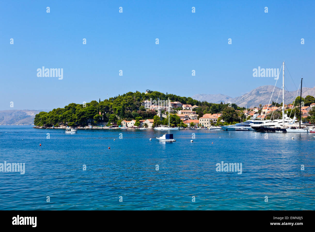 Altstadt von Cavtat - Kroatien Stockfoto