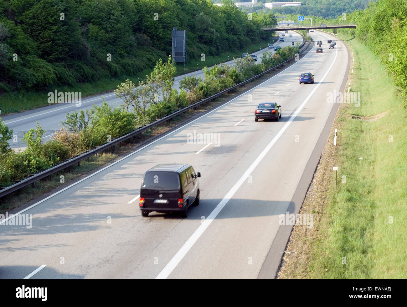 Deutsche Autobahn A61 Eifel Rheinland-Pfalz Deutschland Europa Stockfoto