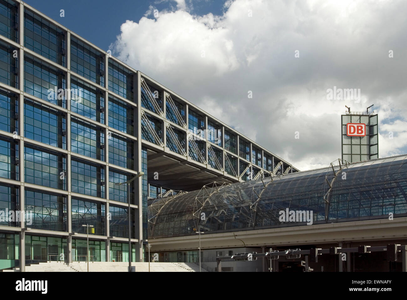 Neue main Railway Station Lehrter Berlin Deutschland Europa Stockfoto