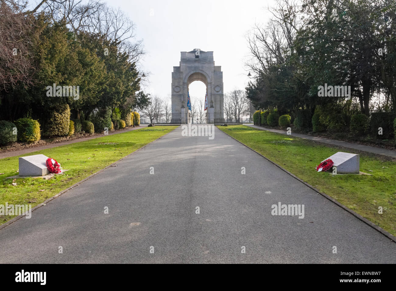 Kriegerdenkmal, Victoria Park, Leicester, England, UK Stockfoto