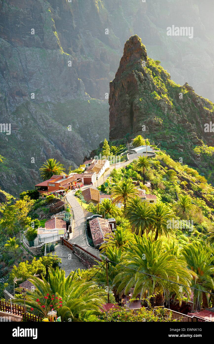 Dorf Masca, Teneriffa, Kanarische Inseln, Spanien Stockfoto