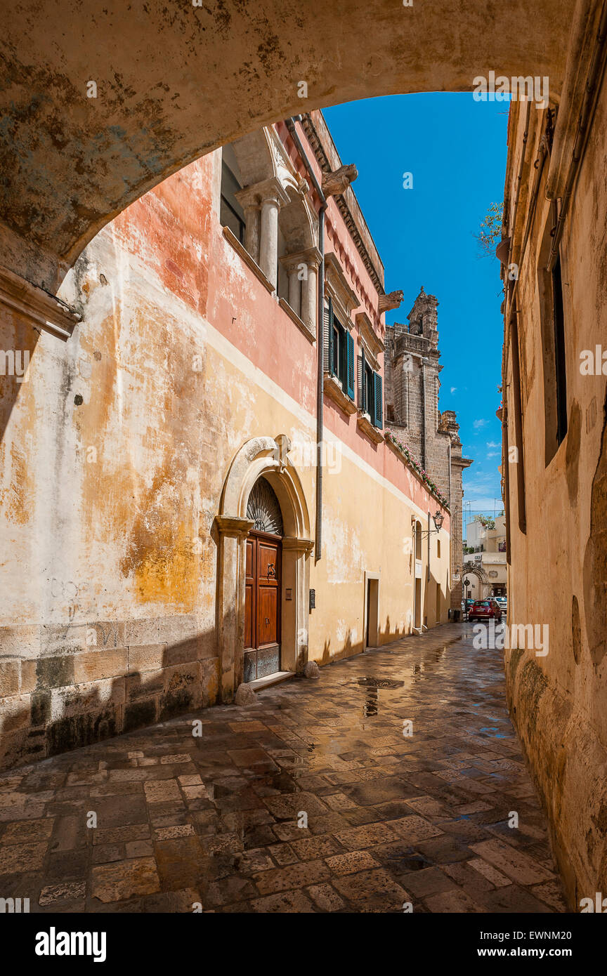 Italien Apulien Grecia Salentina Salento Nardò Altstadt Stockfoto