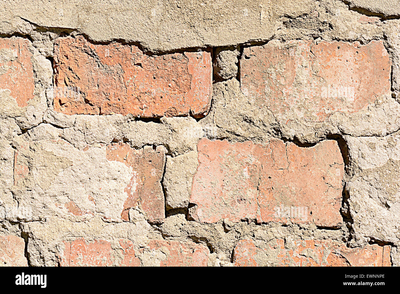 Alten Grunge Brick Wand Hintergrund Stockfoto