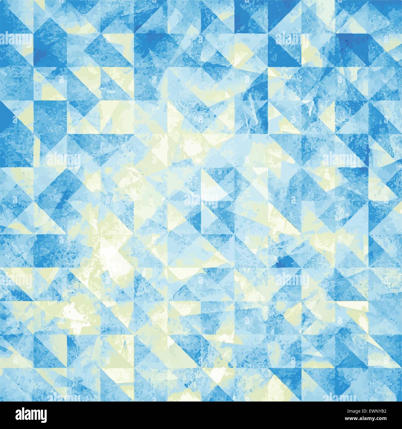 Malte abstrakte geometrische Hintergrund von Aquarell auf Papier Textur Dreieck Stock Vektor