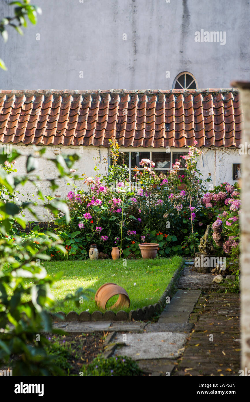 Garten des Klosters, der Beginenhof, Lier, Belgien Stockfoto