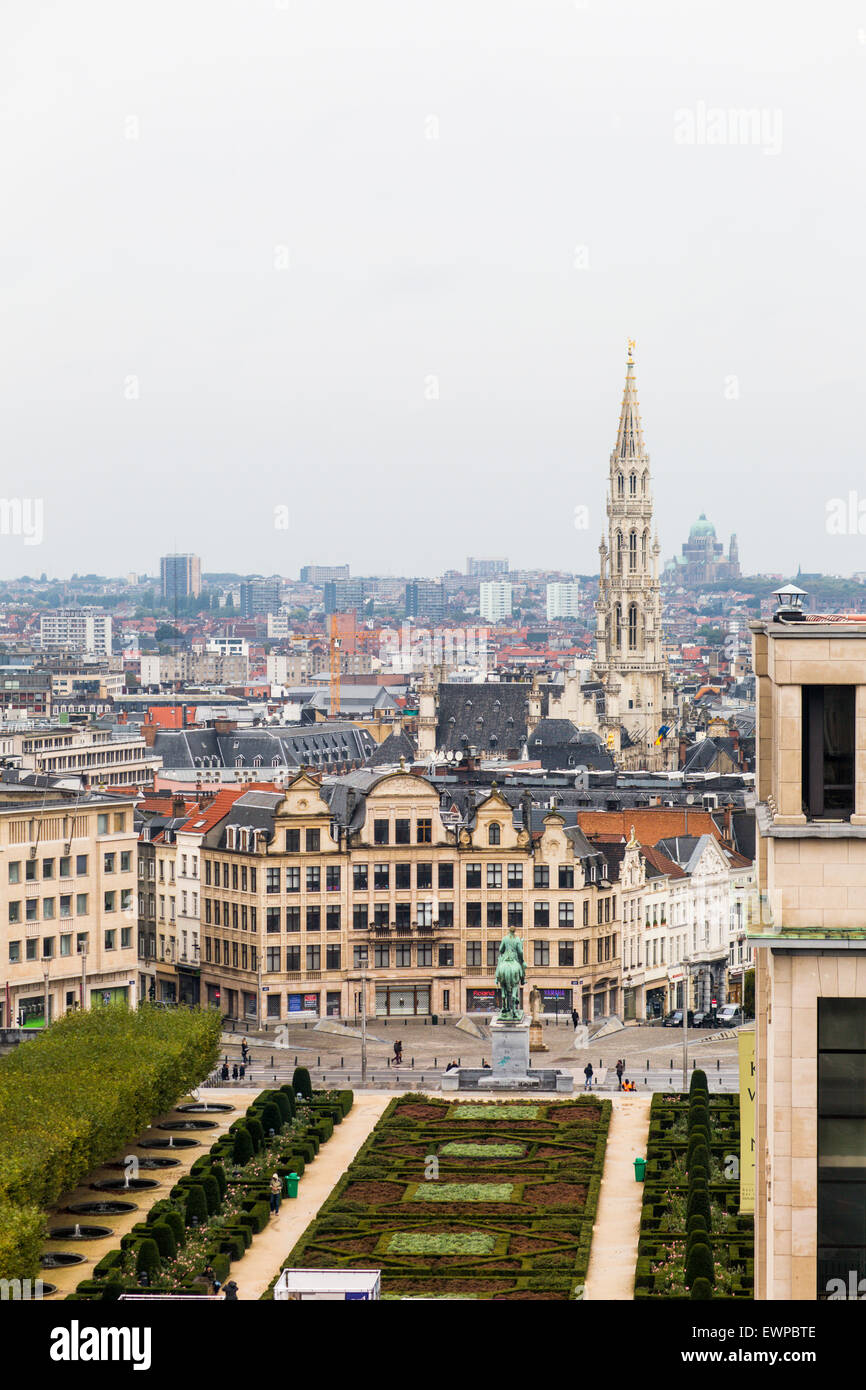Mont des Arts, Brüssel, Belgien Stockfoto
