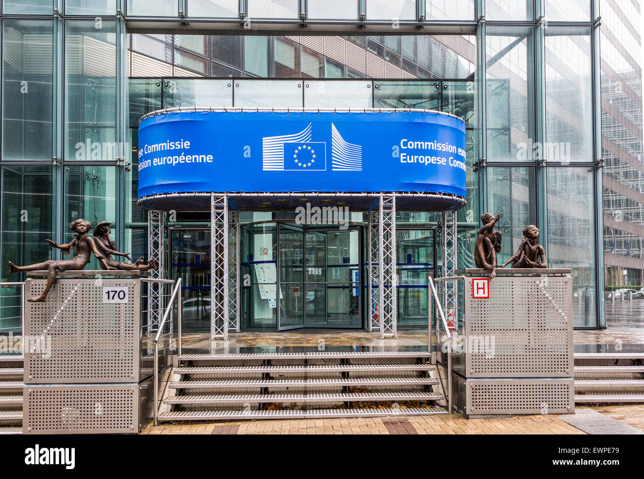 Europäische Kommission Gebäude, Brüssel, Belgien Stockfoto