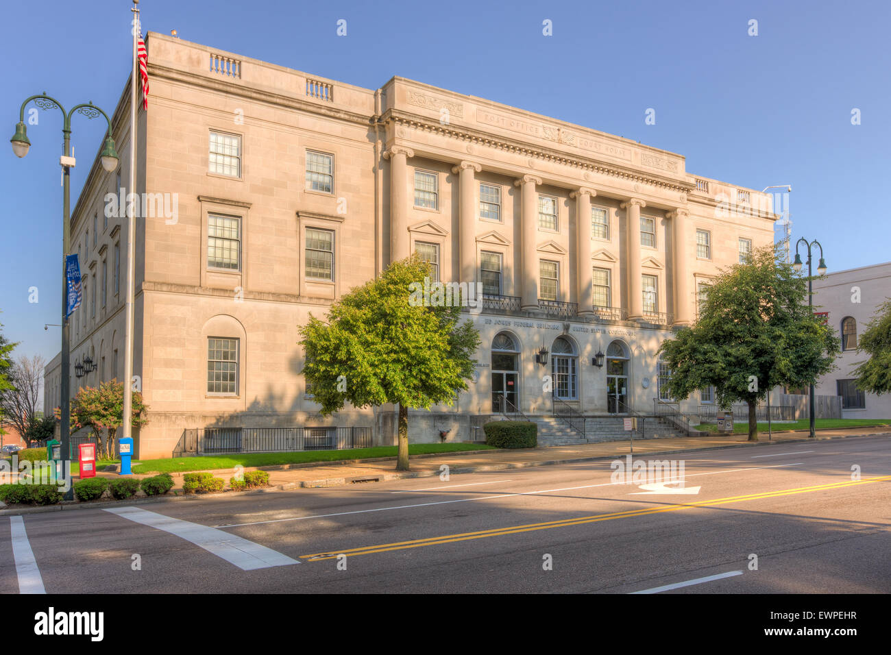 Ed Jones Federal Building und U.S. Courthouse in Jackson, Tennessee. Stockfoto