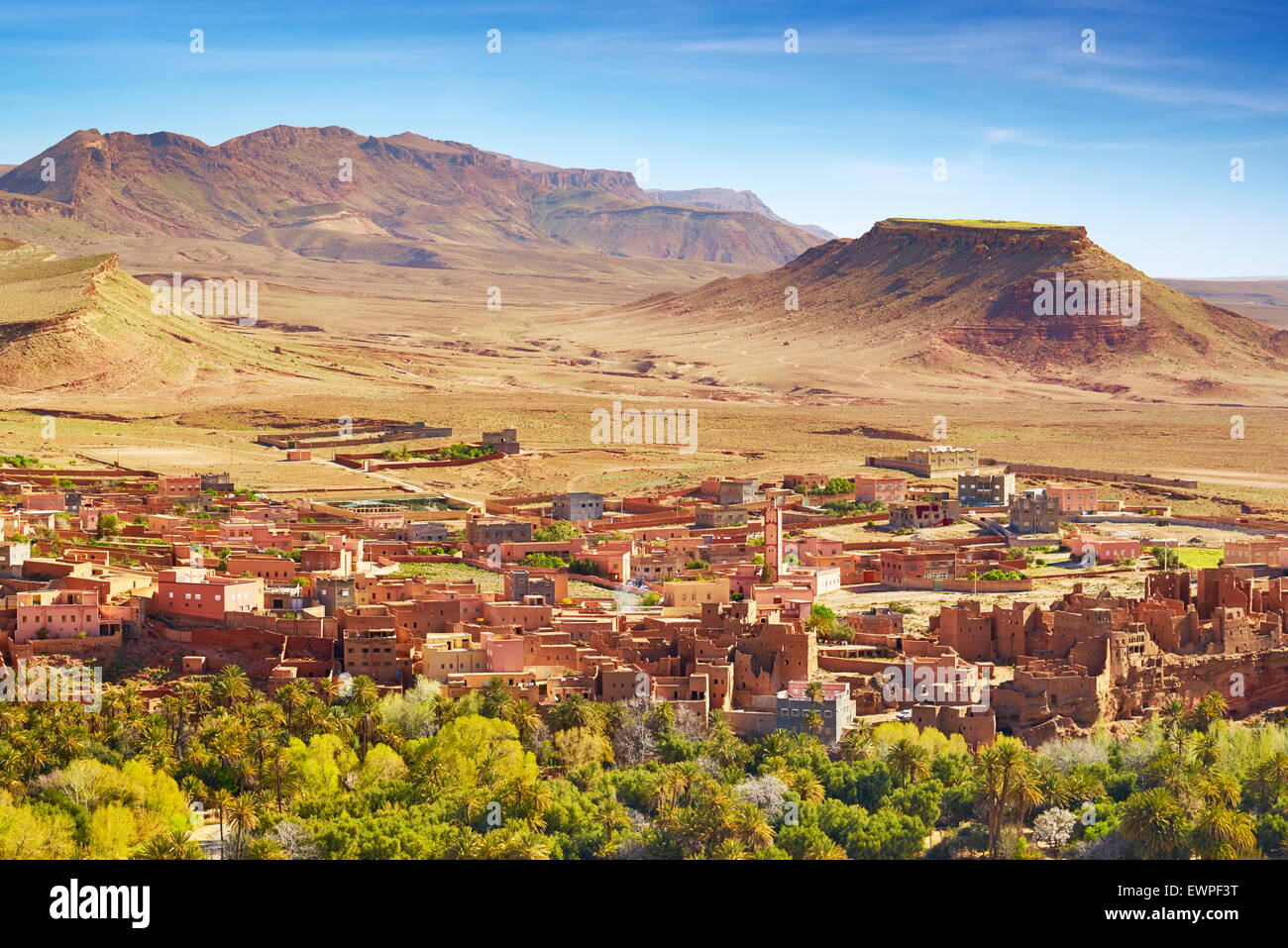 Tinghir, Region Todra. Atlas Mountain Region, Marokko Stockfoto