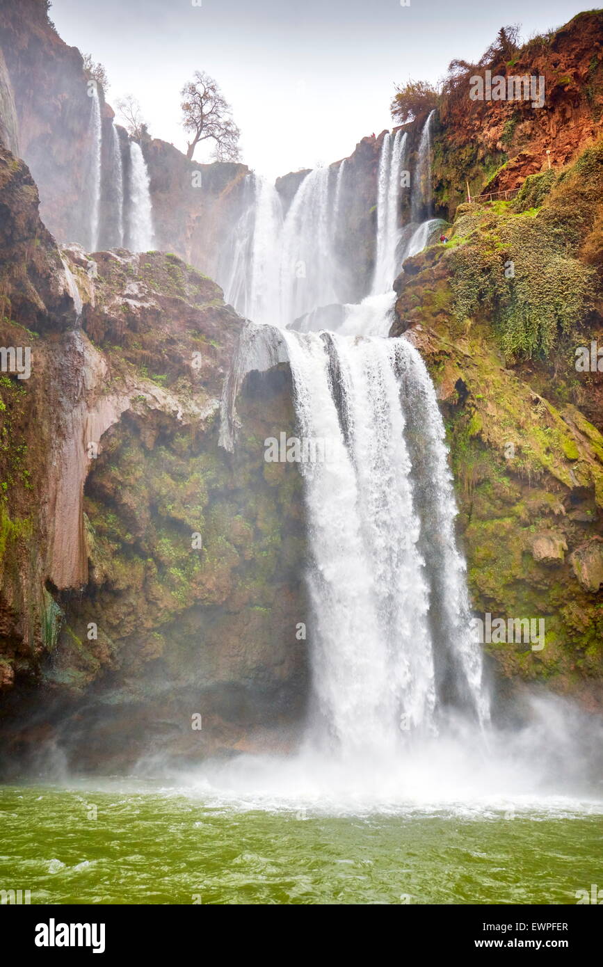 Ouzoud Wasserfälle, Beni Mellal, Marokko, Afrika Stockfoto