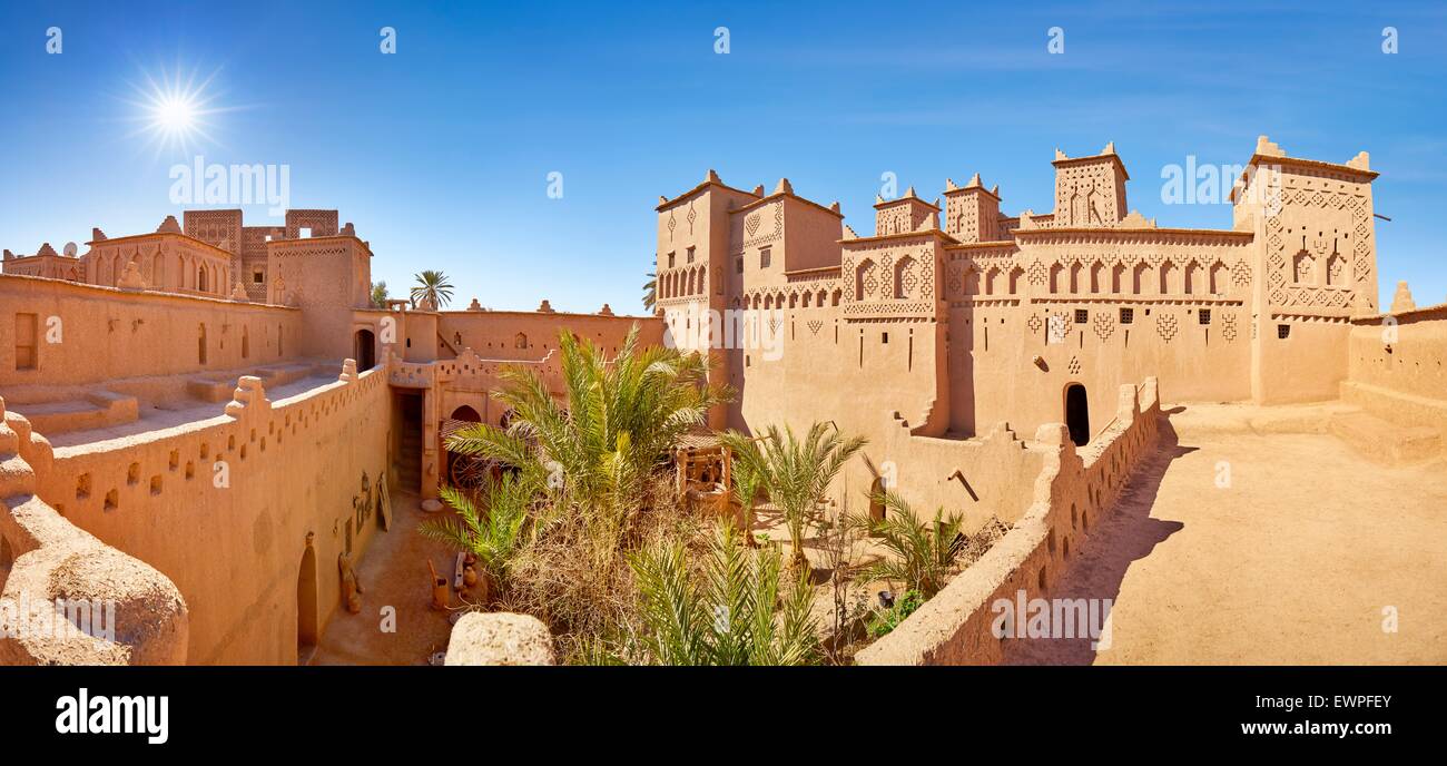 Kasbah Amahidil in Skoura Oase, Ouarzazate Bezirk. Marokko Stockfoto