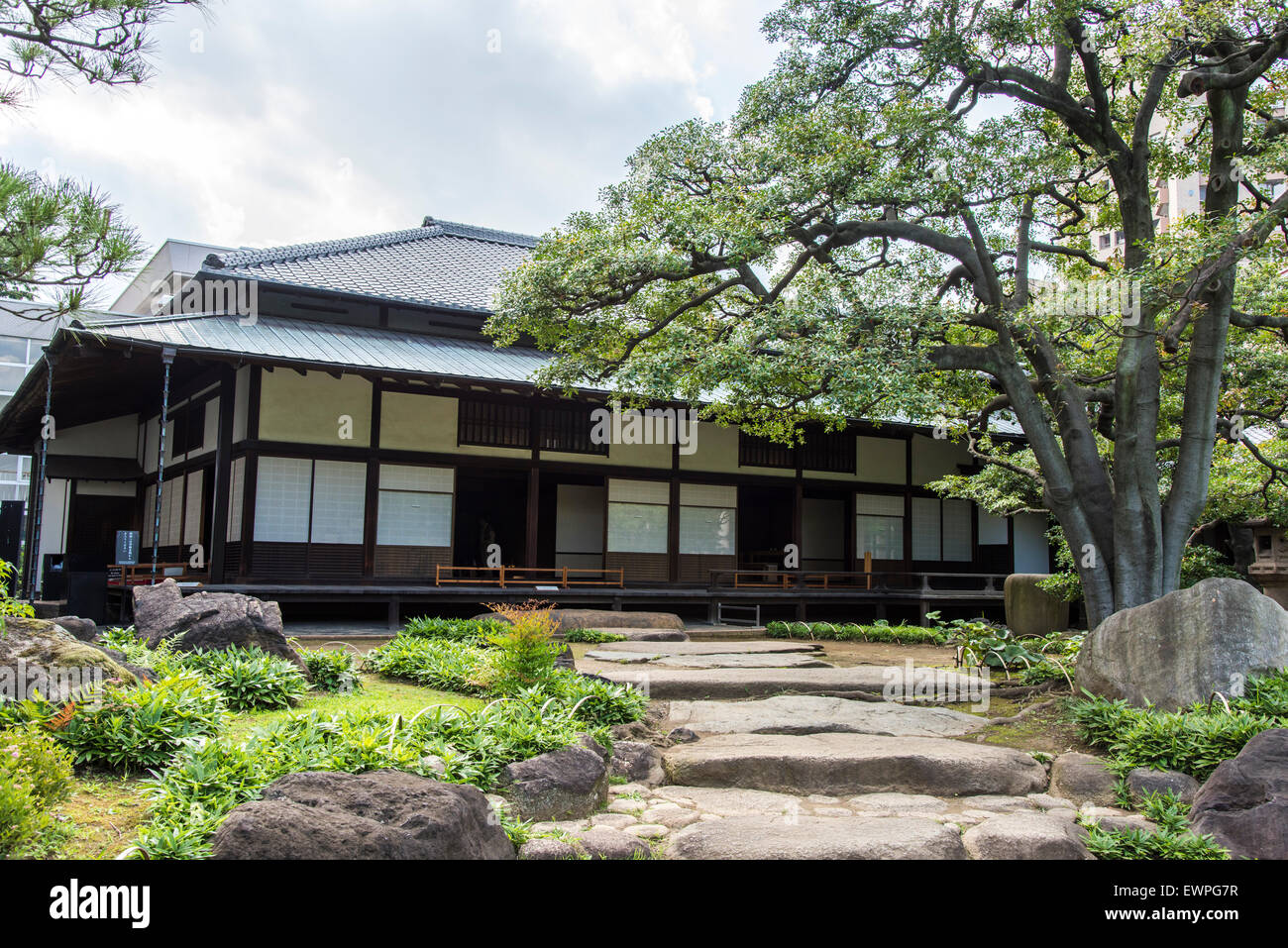 Kyu Iwasaki Tei Gärten, Taito-Ku, Tokyo, Japan Stockfoto