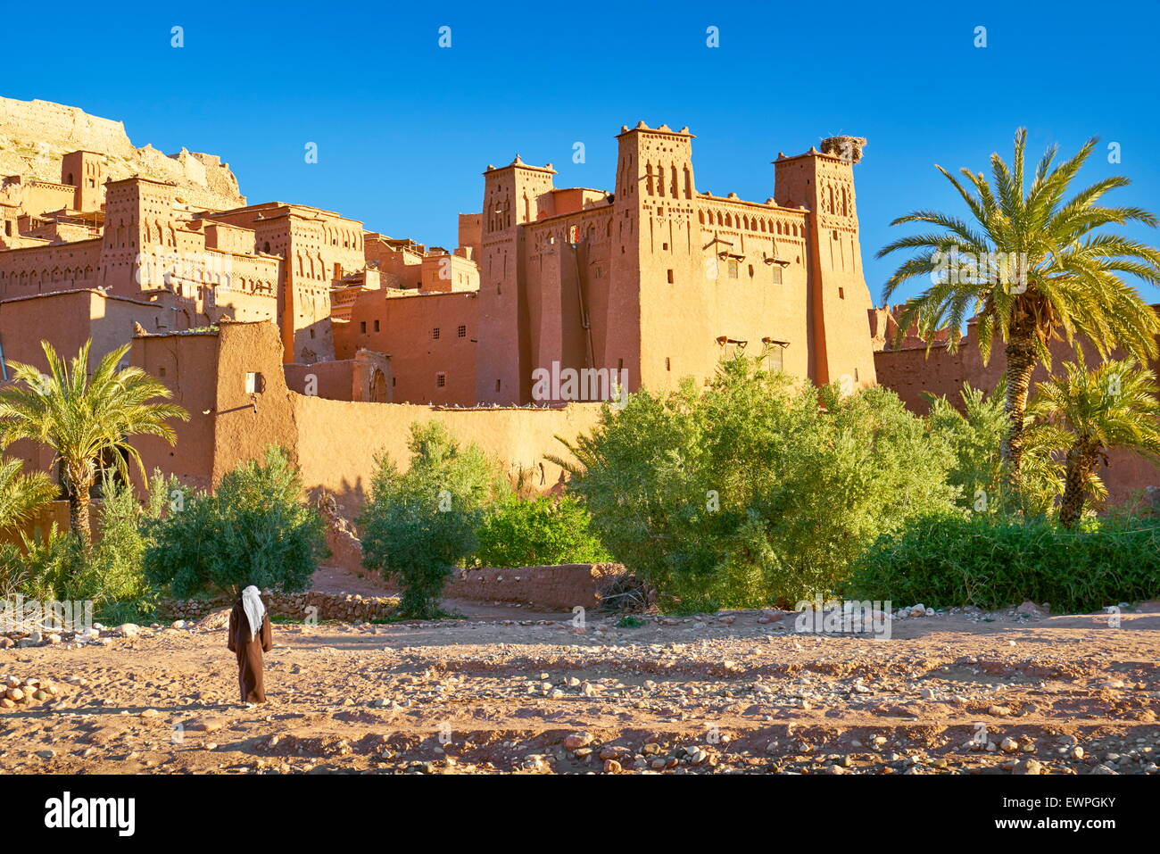 Ait Benhaddou Festung in der Nähe von Ouarzazate, Marokko Stockfoto