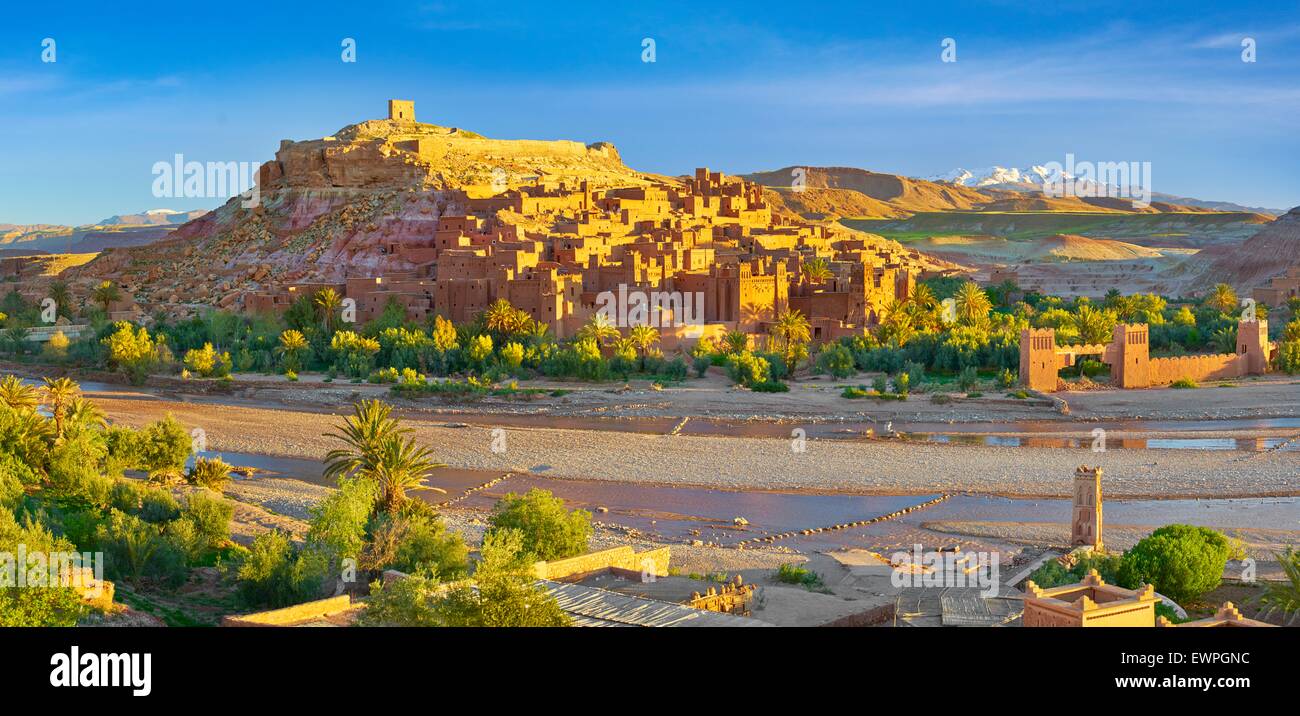 Ait Benhaddou Festung in der Nähe von Ouarzazate, Marokko Stockfoto