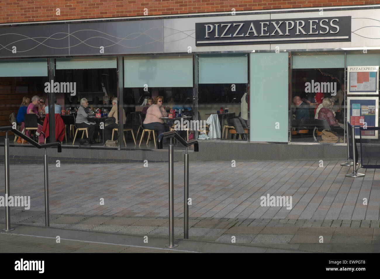 Pizza Express Restaurant in Gloucester Quays Stockfoto