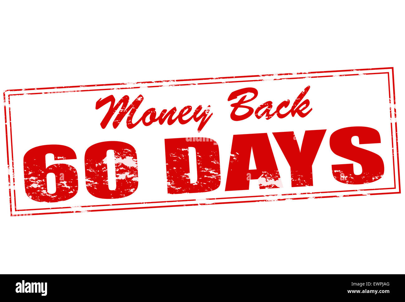 Stempel mit Text Geld zurück innen, Abbildung Stockfoto