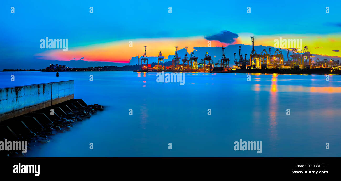Hafen von Singapur Stockfoto
