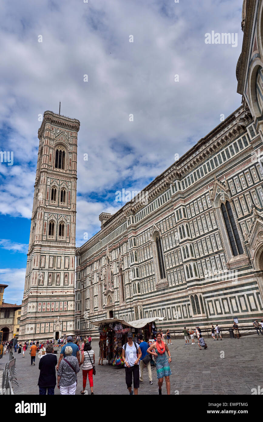 Cattedrale di Santa Maria del Fiore ist die Hauptkirche von Florenz, Italien Stockfoto