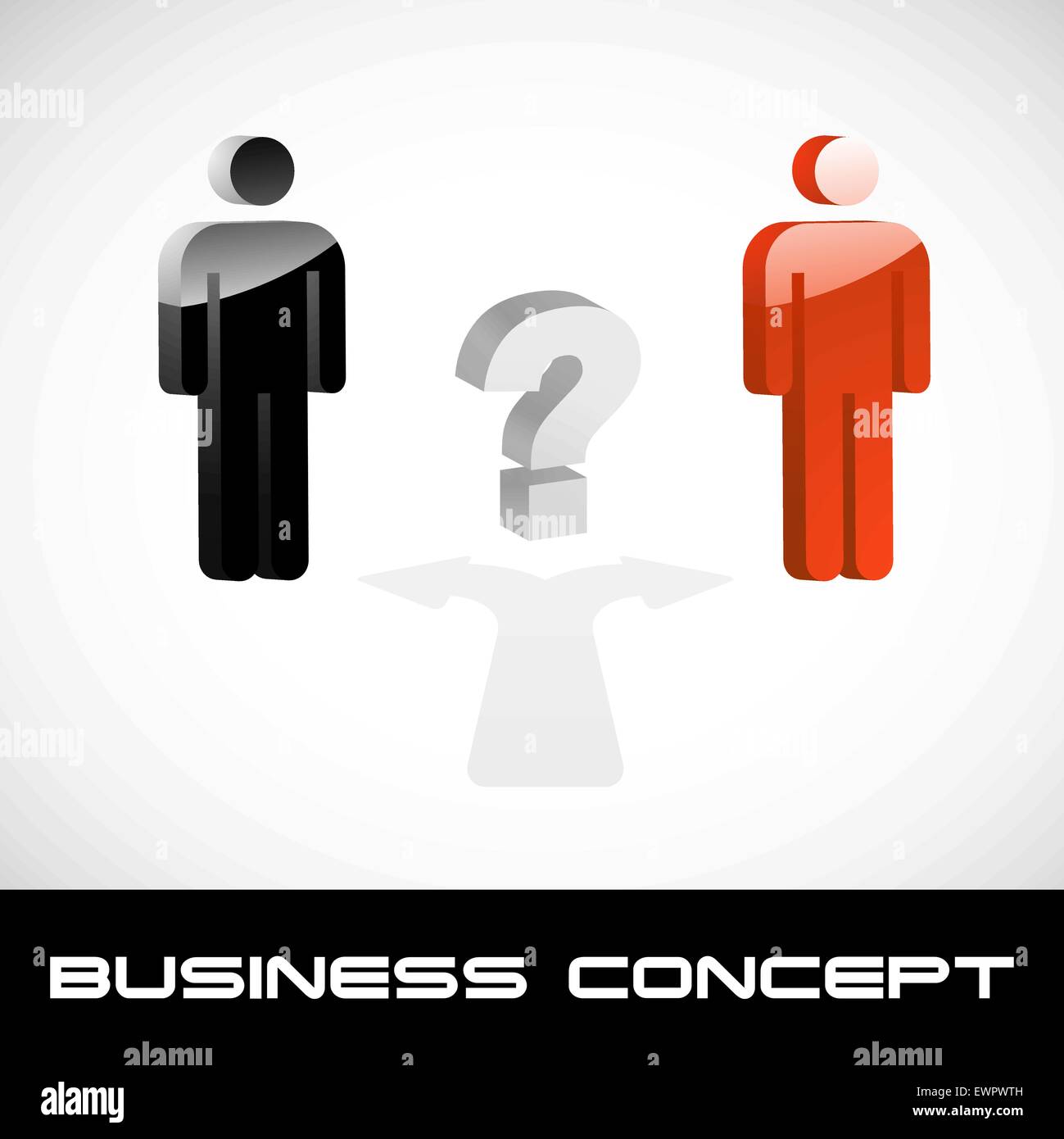 Business Konzept Abbildung. Verwendbar für verschiedene Business-Design. Stock Vektor