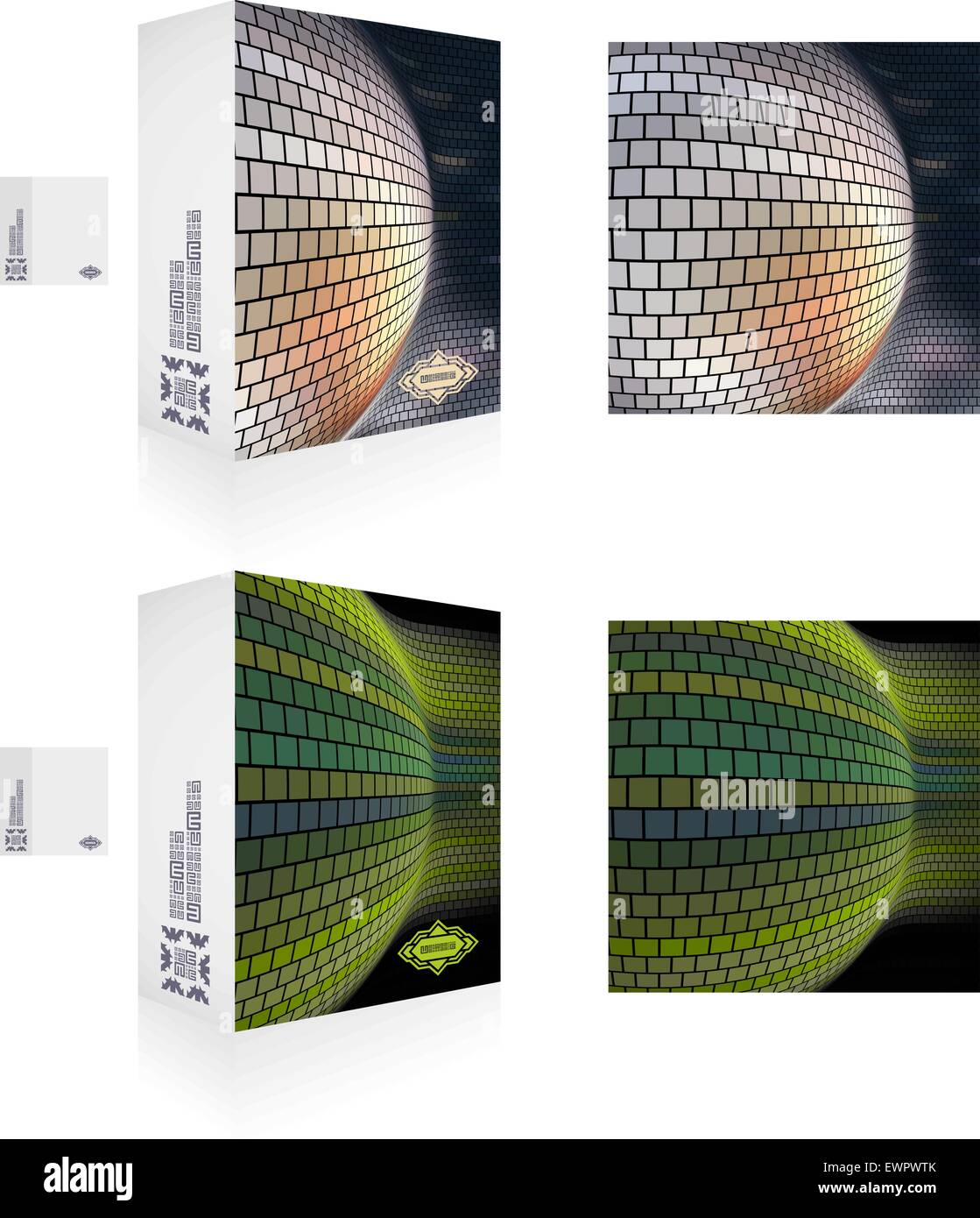 Verpackung Box. Verwendbar für verschiedene Business-Design. Stock Vektor