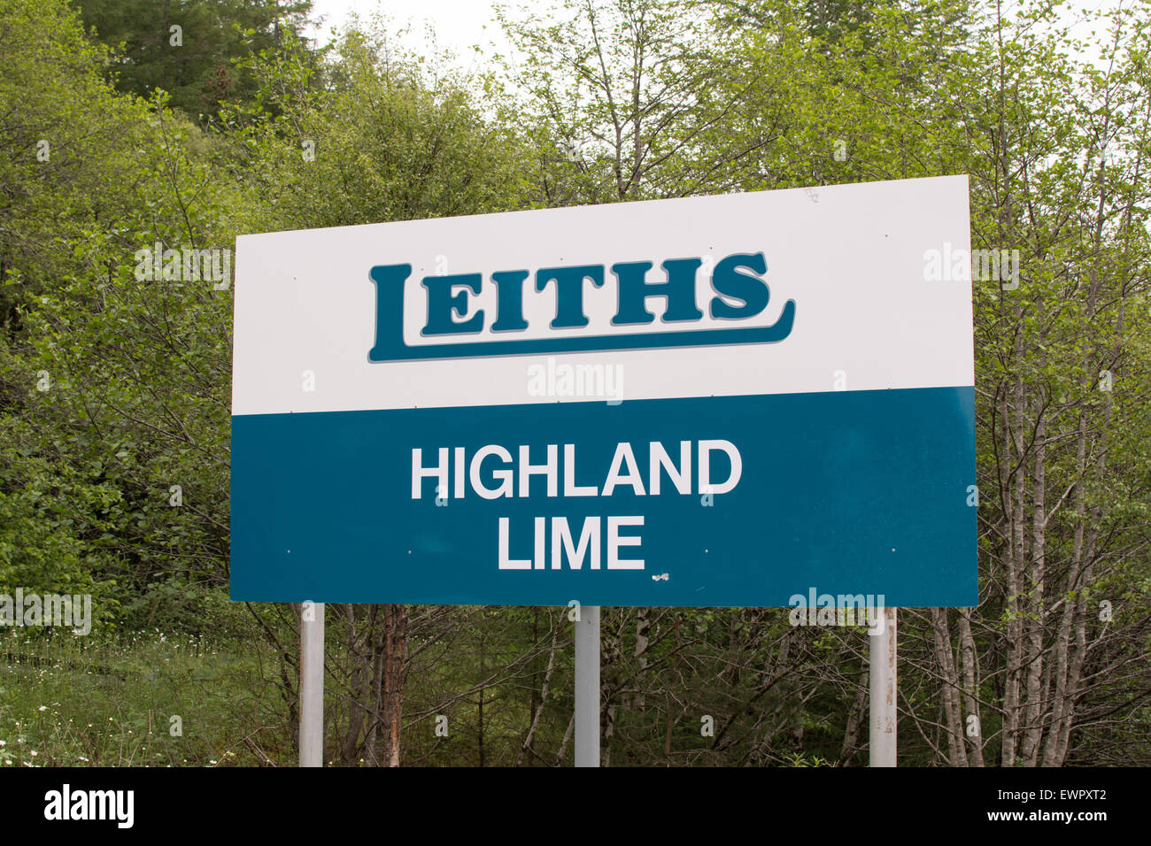 Leiths Highland Kalk - Kalk-Steinbruch in den schottischen Highlands: Highland Kalk, Dornie Steinbruch, Torlundy, Fort William, Schottland Stockfoto