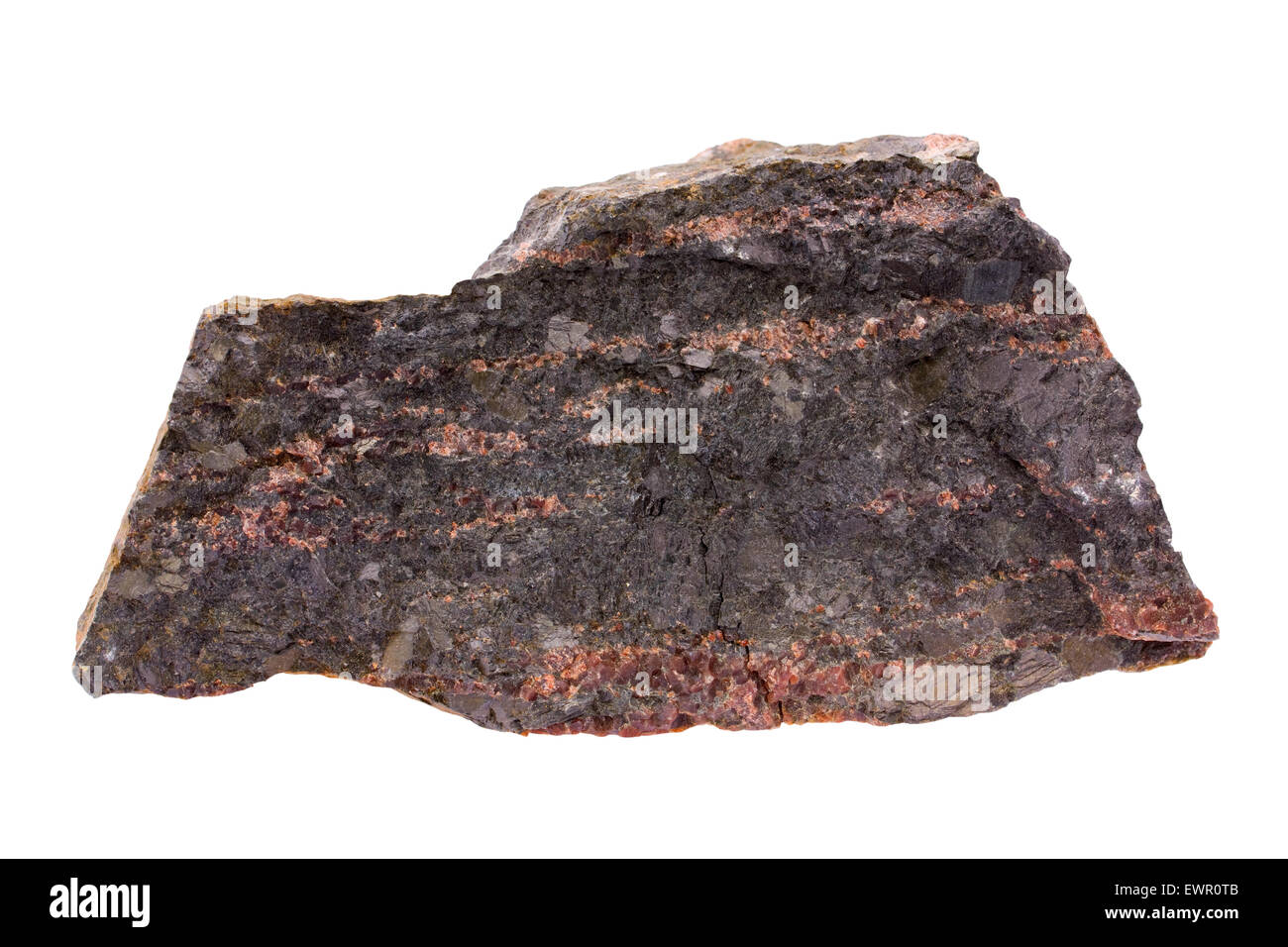 Granat pyroxenite Stockfoto