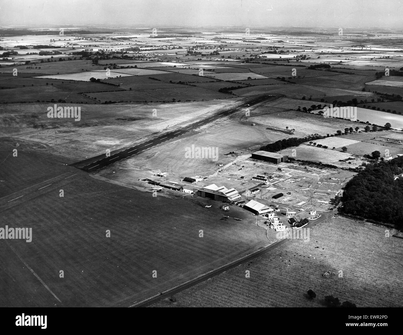 Flughafen Newcastle vor 1966. Stockfoto