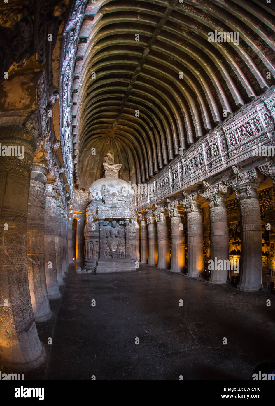 Vergessene unterirdischen Tempel Stockfoto