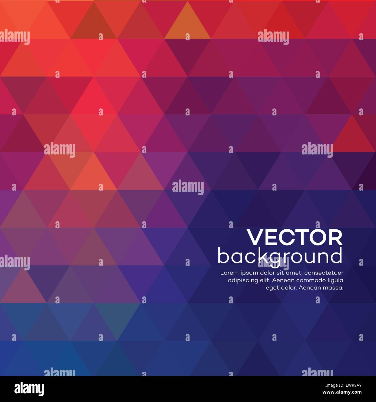 Abstrakt rot Dreieck Hintergrund. Vektor-illustration Stock Vektor
