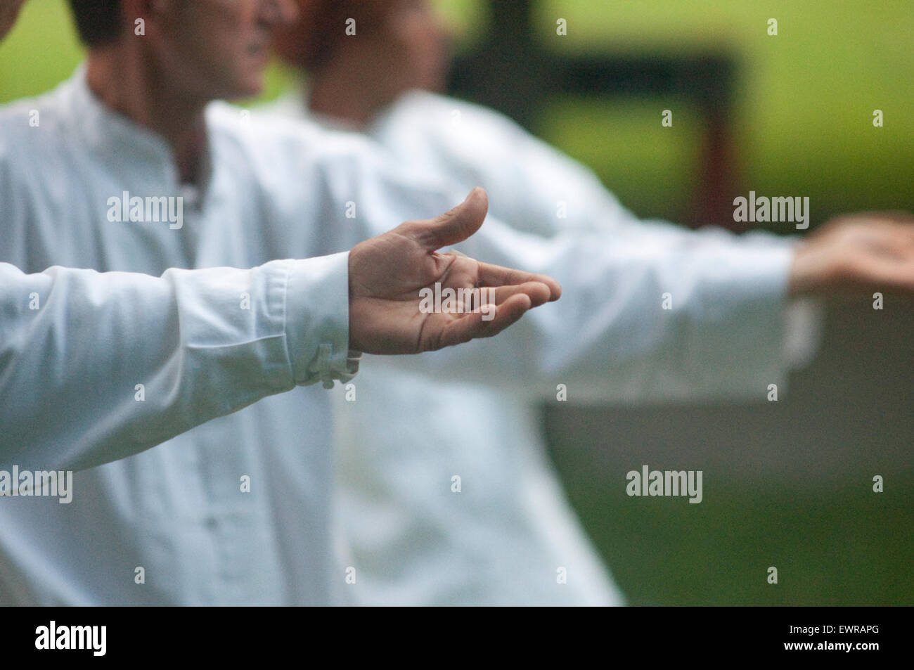 Tai Chi Kampfkunst Stockfoto