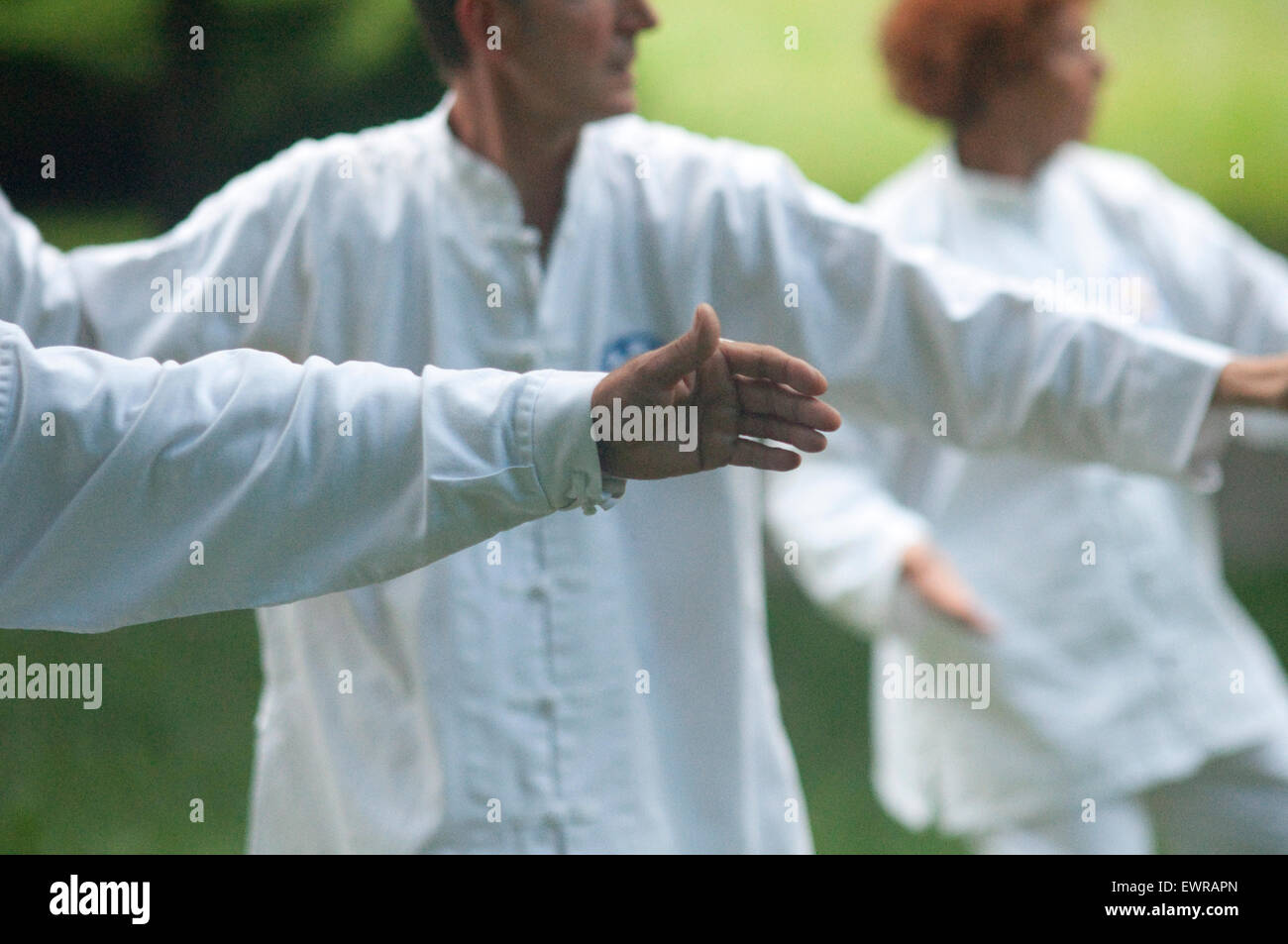 Tai Chi Kampfkunst Stockfoto