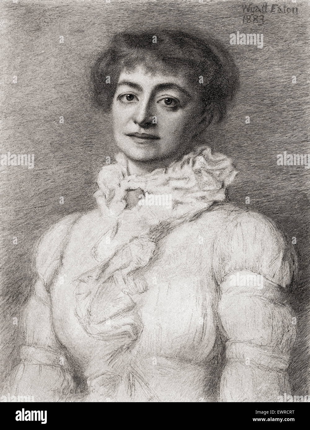 Helena Modjeska, 1840 – 1909.   Polnische Schauspielerin Shakespeare. Stockfoto