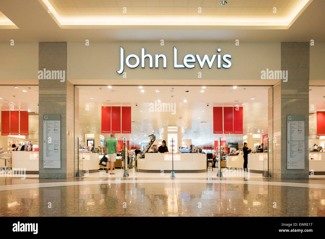 John Lewis Shop, UK. Stockfoto