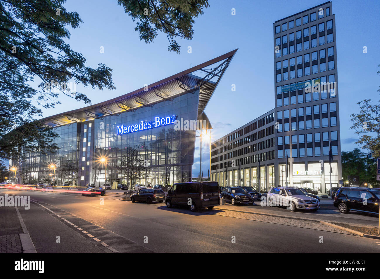 Mercedes-Benz Niederlassung Office, Tiergarten, Berlin Stockfoto