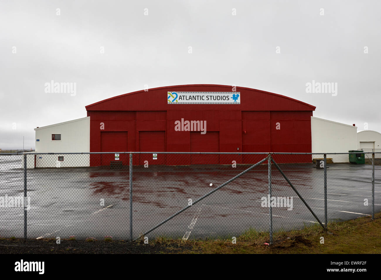 Atlantic Film Studios Asbru auf alten Nato-Luftwaffenstützpunkt Keflavik, Island Stockfoto