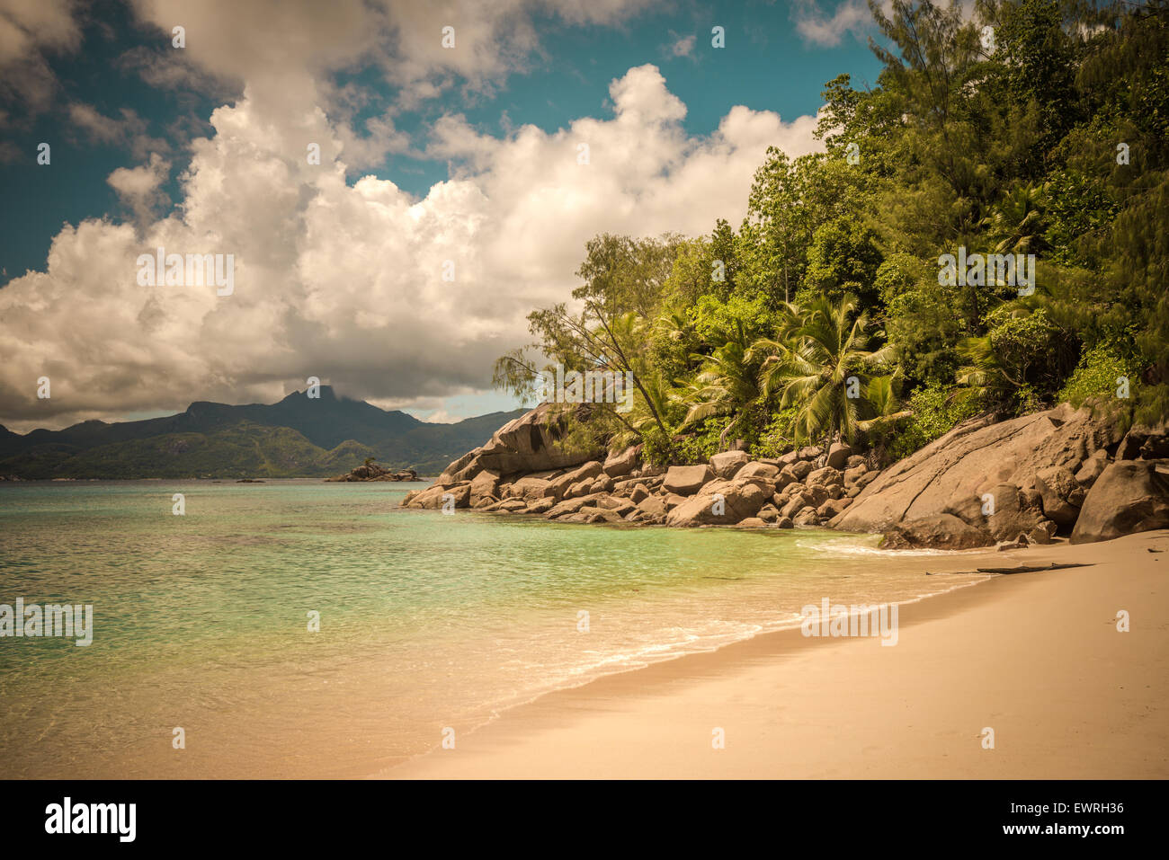 Retro-Stil Bild des tropischen Insel Strand Stockfoto Retro-Stil Bild des tropischen Insel Strand Stockfoto