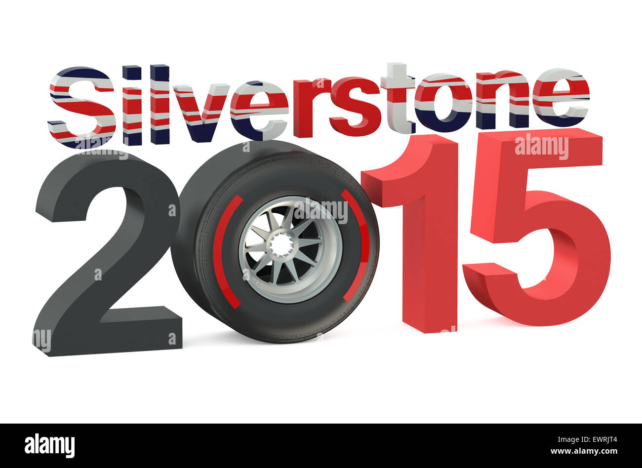 F1 Formula 1 Silverstone 2015 Konzept Stockfoto