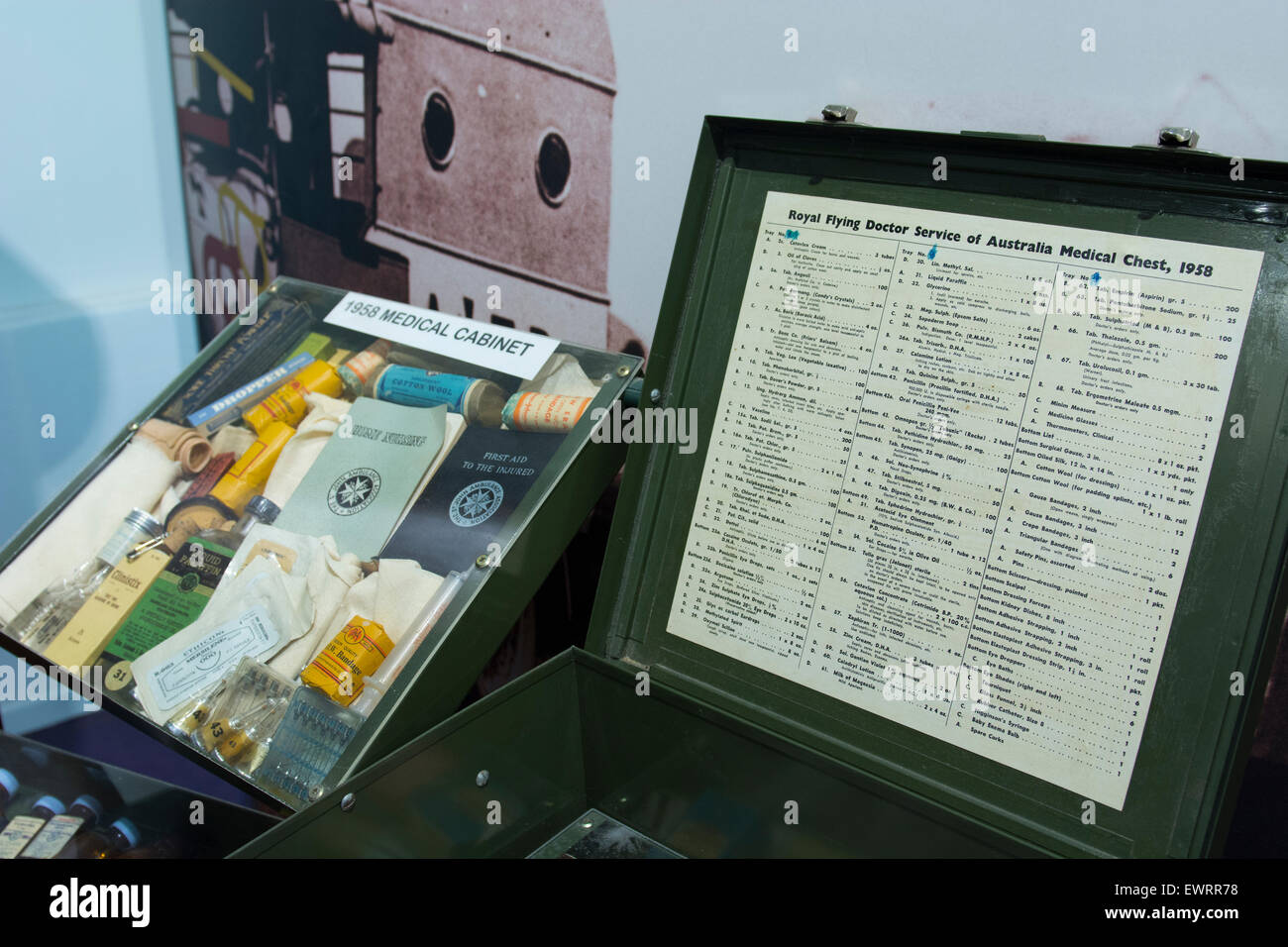 Australien, NT. Royal Flying Doctor Service, Alice Springs Basis. Der RFDS bieten 24/7 Notfall Dienste unentgeltlich. Stockfoto