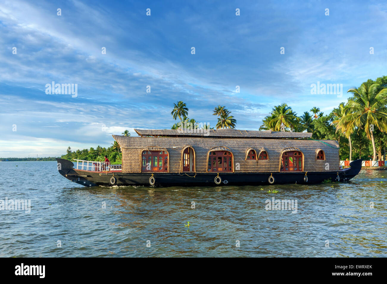 Kerala Hausboot Stockfoto