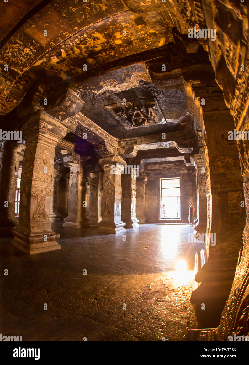 Vergessene unterirdischen Tempel Stockfoto