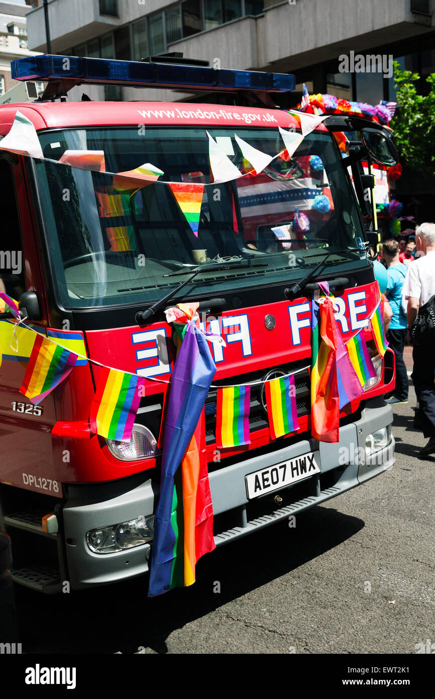 Pride in London Parade, 2015, Baker Street, Marylebone, London; England; UK Stockfoto